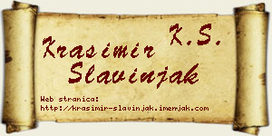 Krasimir Slavinjak vizit kartica